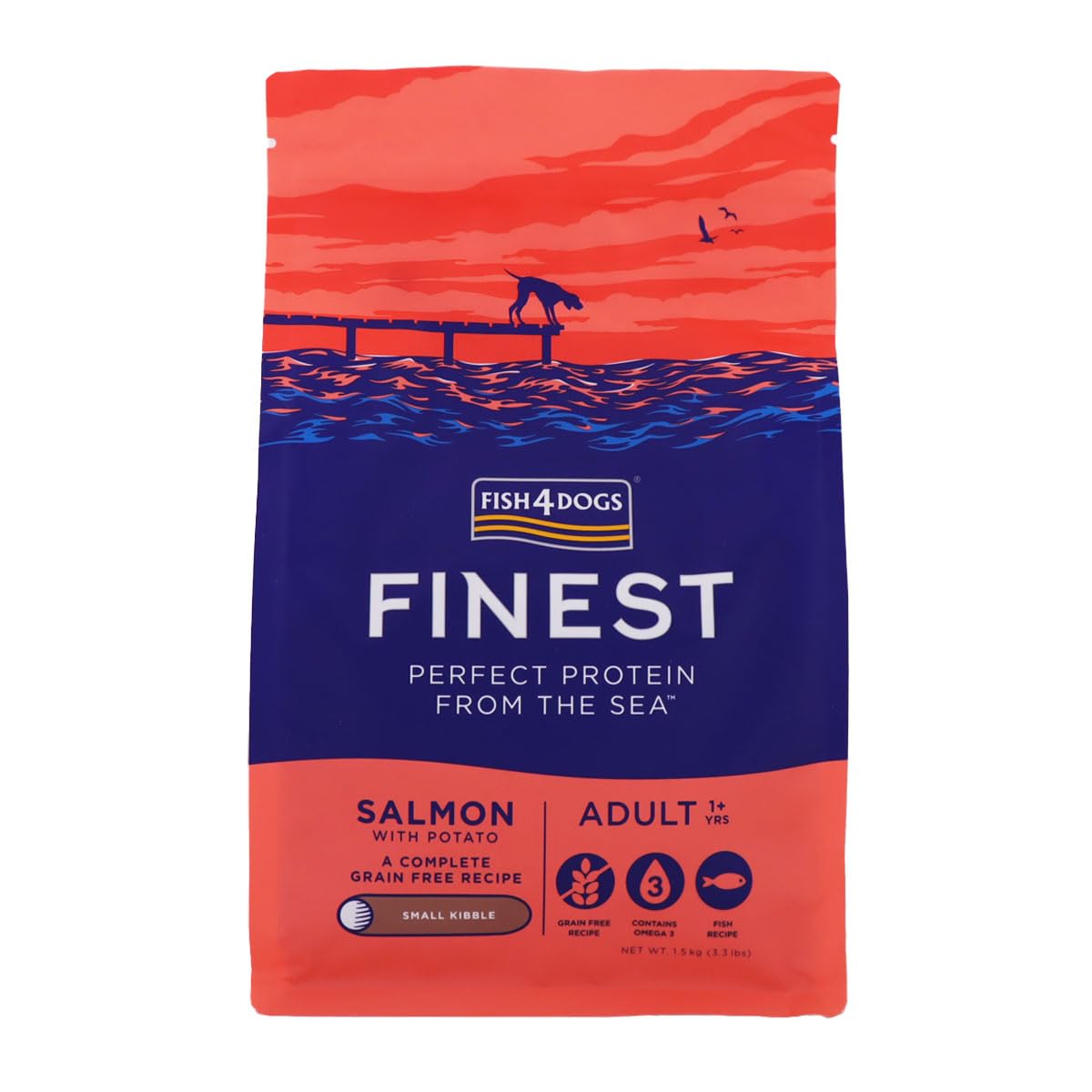 FISH4DOGS サーモン 小粒15kg Amazon.co.jp: フィッシュ4ドッグ ファイネスト サーモン 小粒